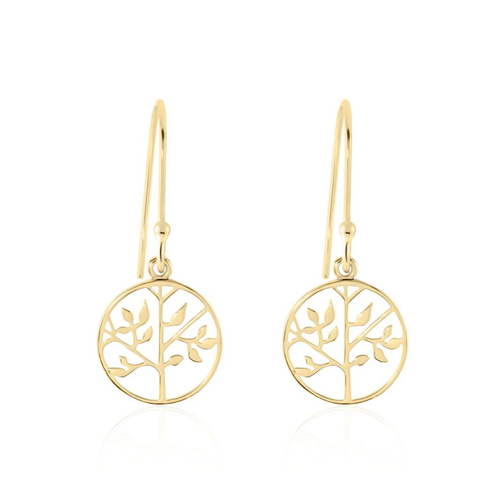 Boucles D'oreilles Pendantes Plaqué Or Jaune Galvina