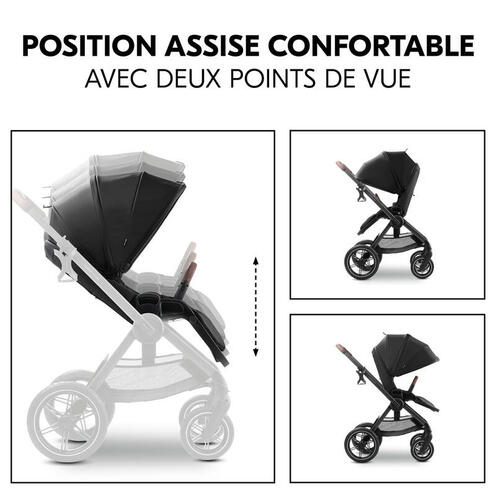 Poussette DUO Comfort N Care - Noir - HAUCK