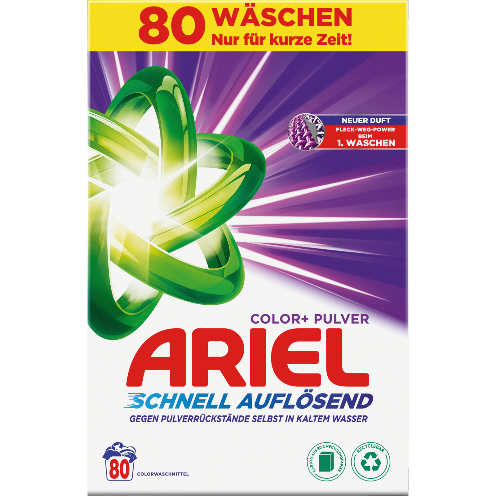 Ariel Wäschepulver Color 80 Waschgänge