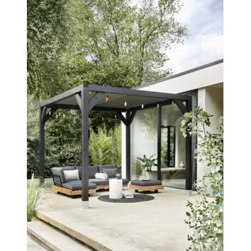 KARWEI loek module hocker light teak hout