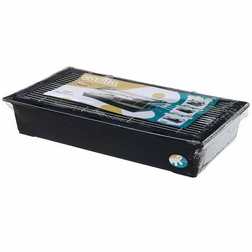 Gaiola/Casa para Porquinho-da-Índia Preto e Branco