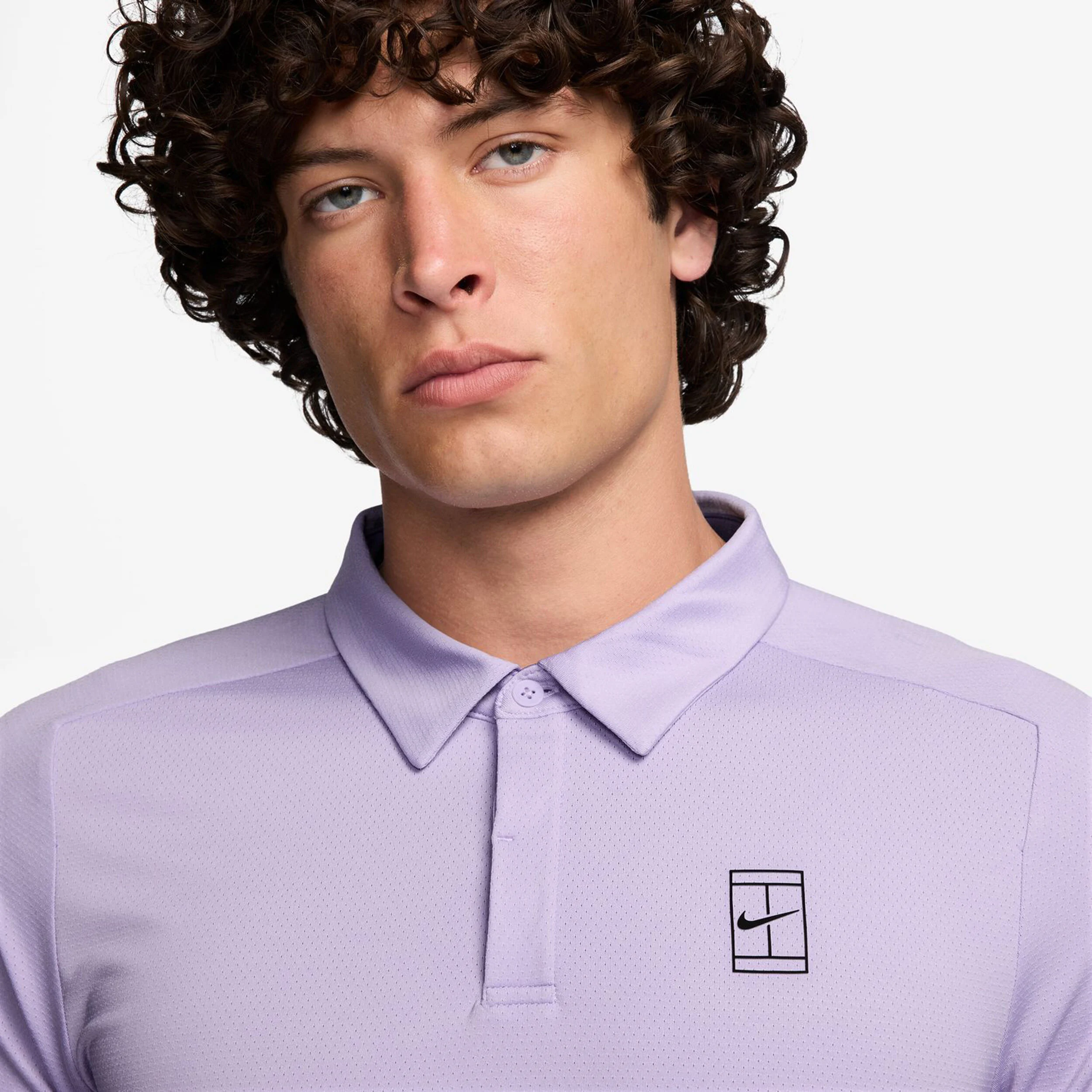Nike Court Dri-FIT Advantage Polo Hommes - Violet