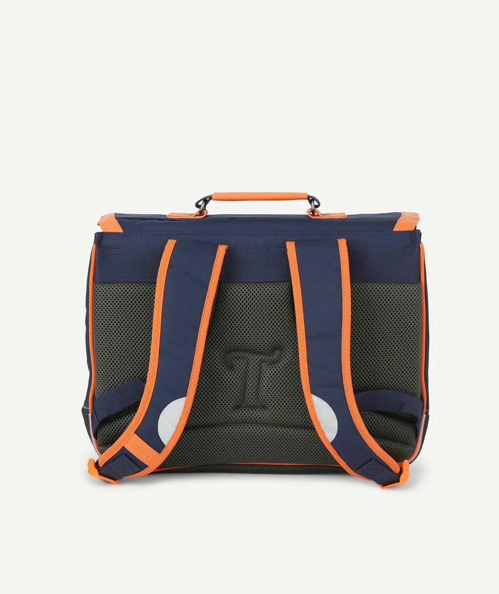 TANN'SLE CARTABLE BLEU MARINE ET ORANGE PLAYER