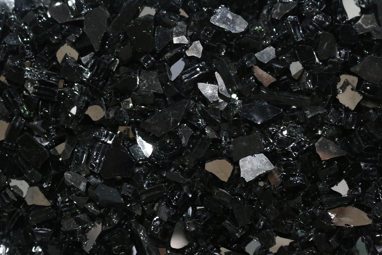 Dekorglass peisbord Sort pynteglass for brenner