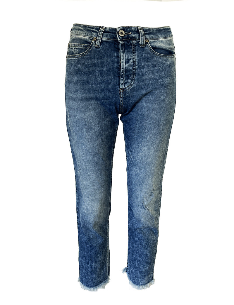 PLEASE JEAN FEMME BOYFIT DROIT P6 BLEU DENIM