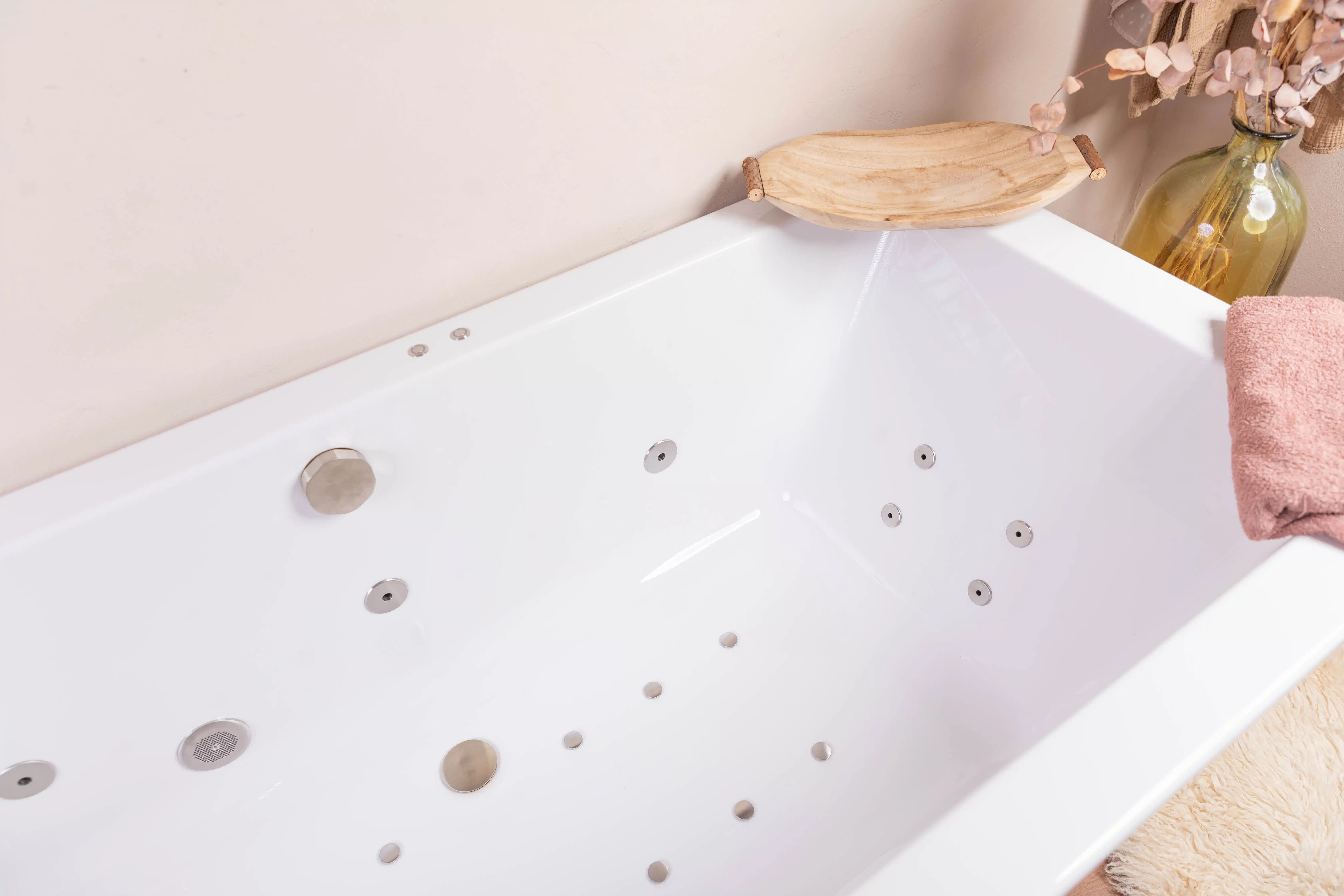 Lambini Designs Florence bubbelbad 160x90cm elektronisch rechts met 6 4 2 hydrojets RVS