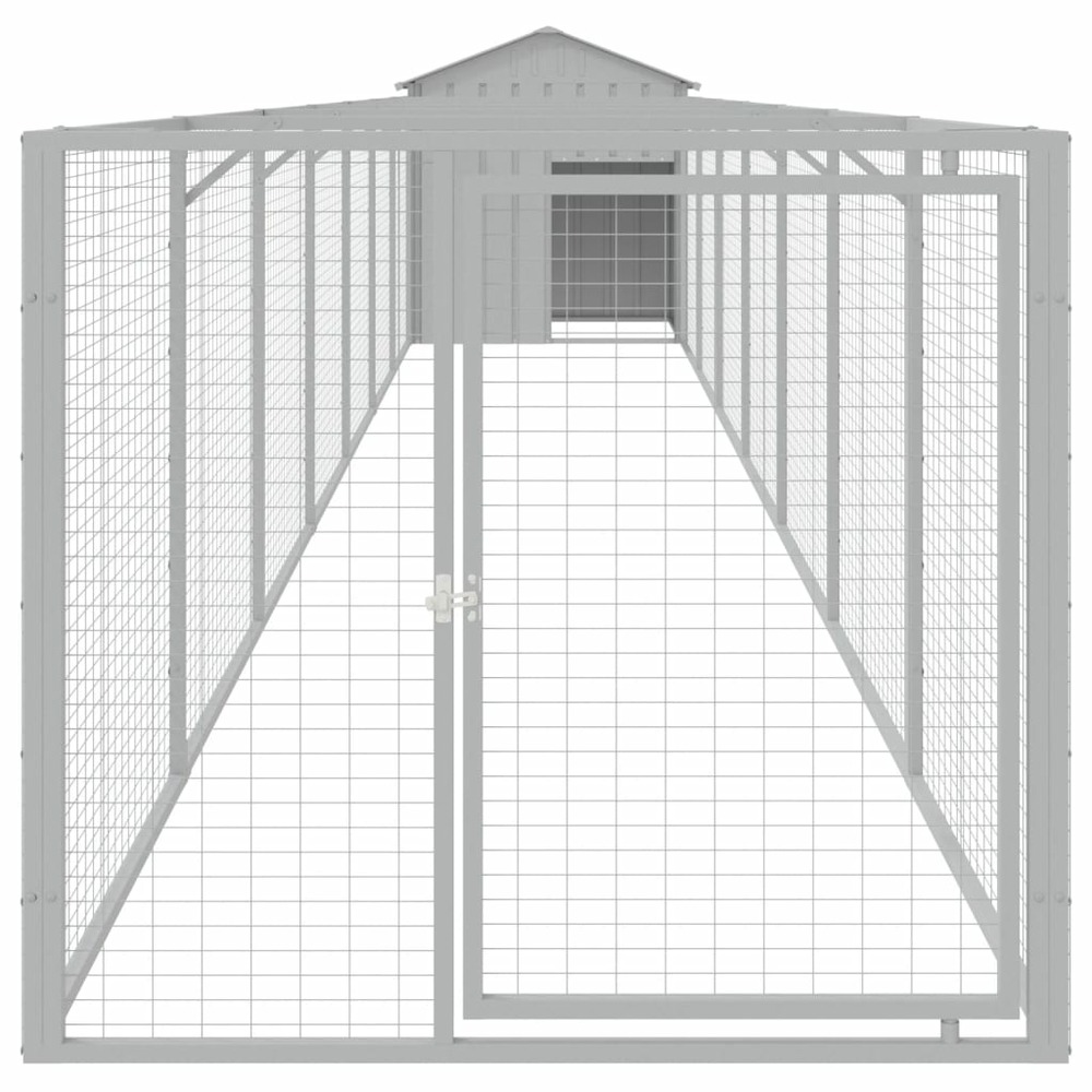 Niche pour chien avec toit gris clair 117x813x123 cm