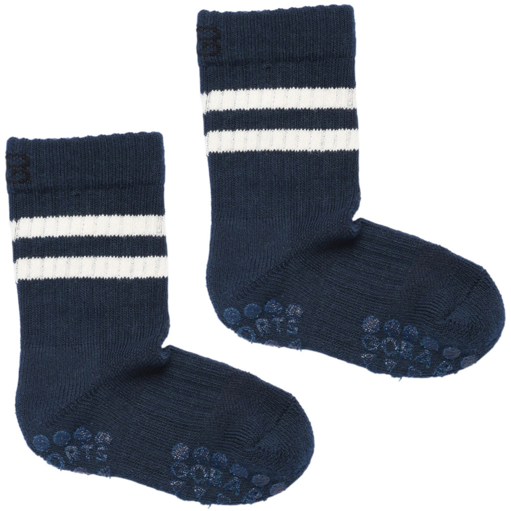 Køb Gobabygo Navy Blue Non-Slip Sport Strømper
