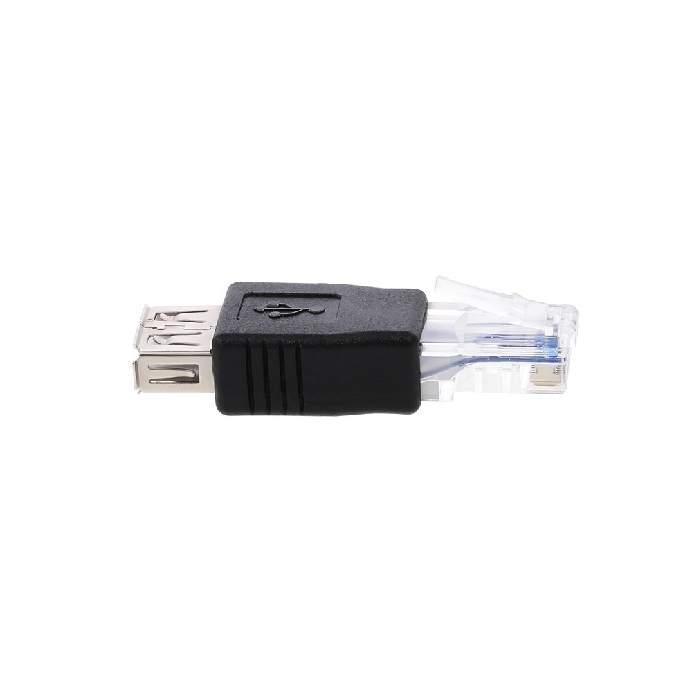 USB A auf Ethernet LAN RJ45 Adapter - Schwarz