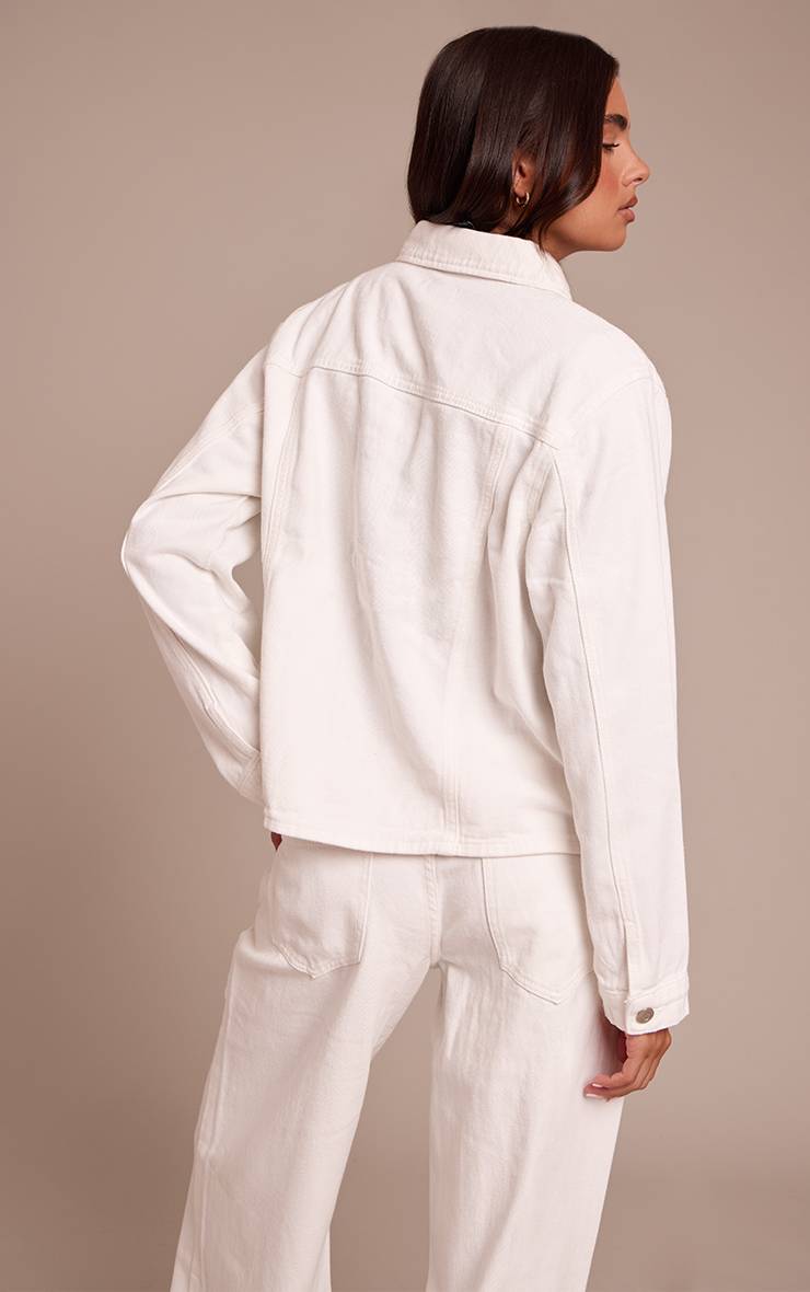 Blanc Chemise En Jean Oversize