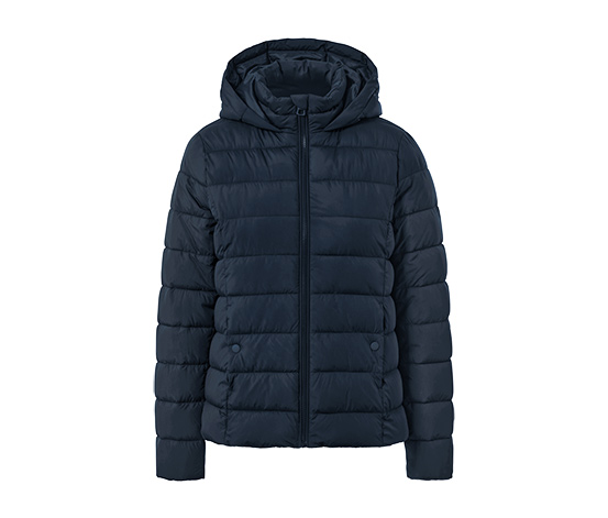 Steppjacke mit Kapuze, dunkelblau