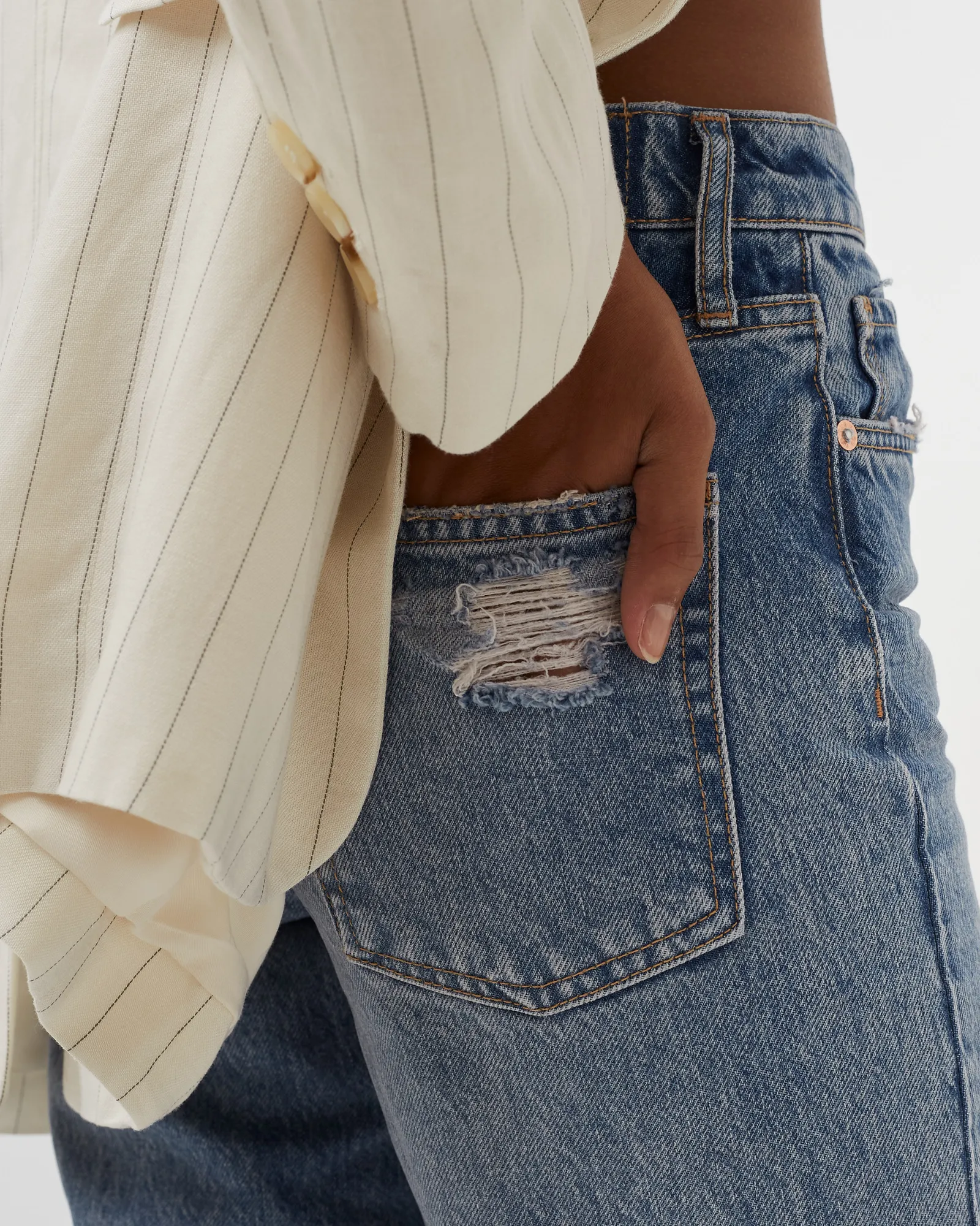 Free People WMNS TAPERED BAGGY BOYFRI FP CORE
