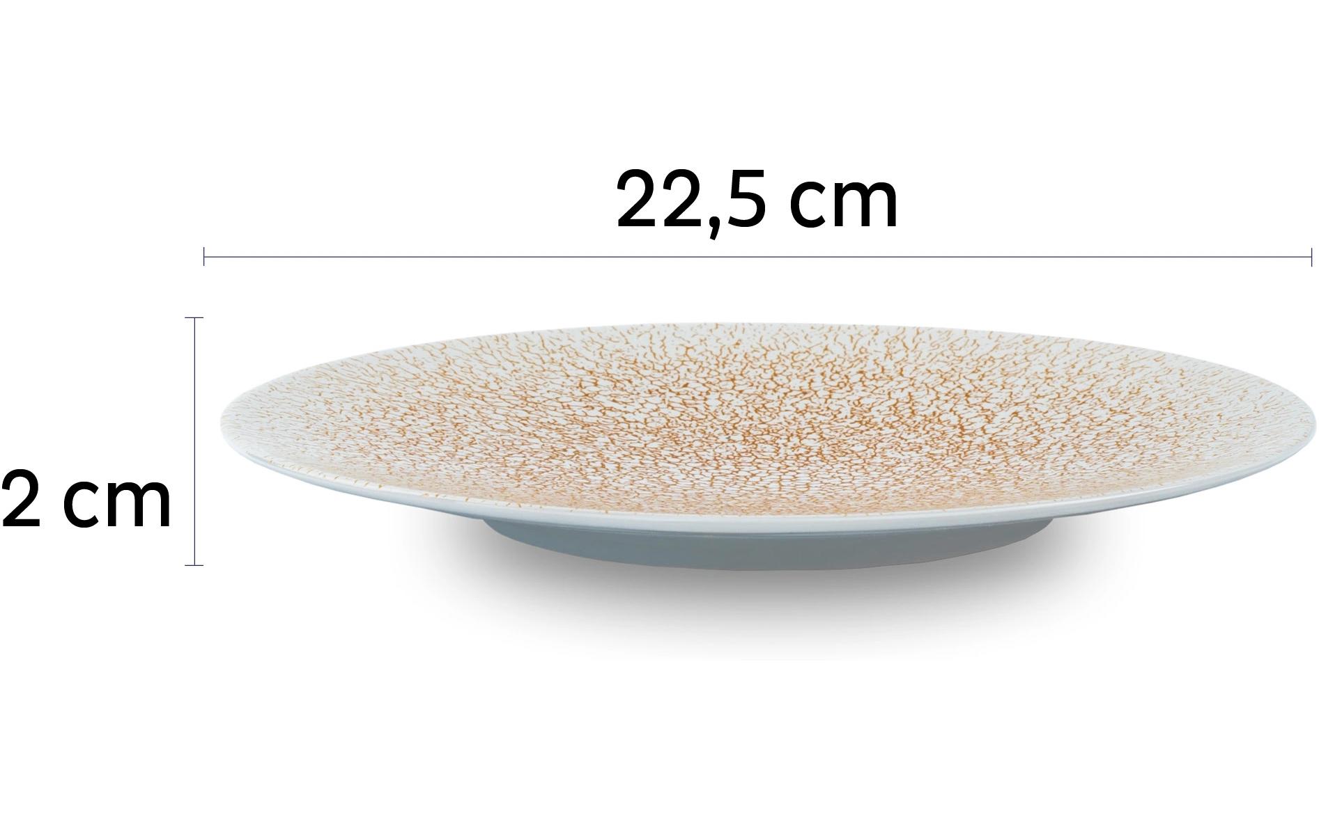 Magnet-Frühstücksteller BeigeOutdoor Porzellanteller
