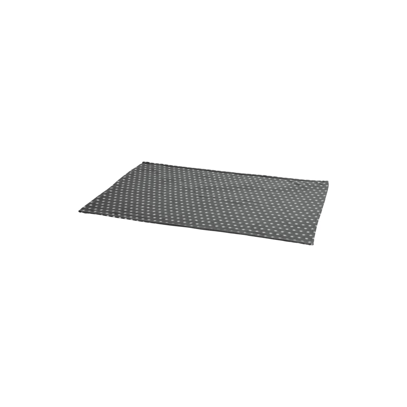 FIT+FUN Fleecedecke Classic grau/ weiß