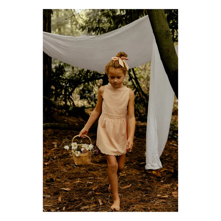 Lililotte Exclusivité Lililotte x Smallable - Chouchou Noeud Billie | Rose pêche