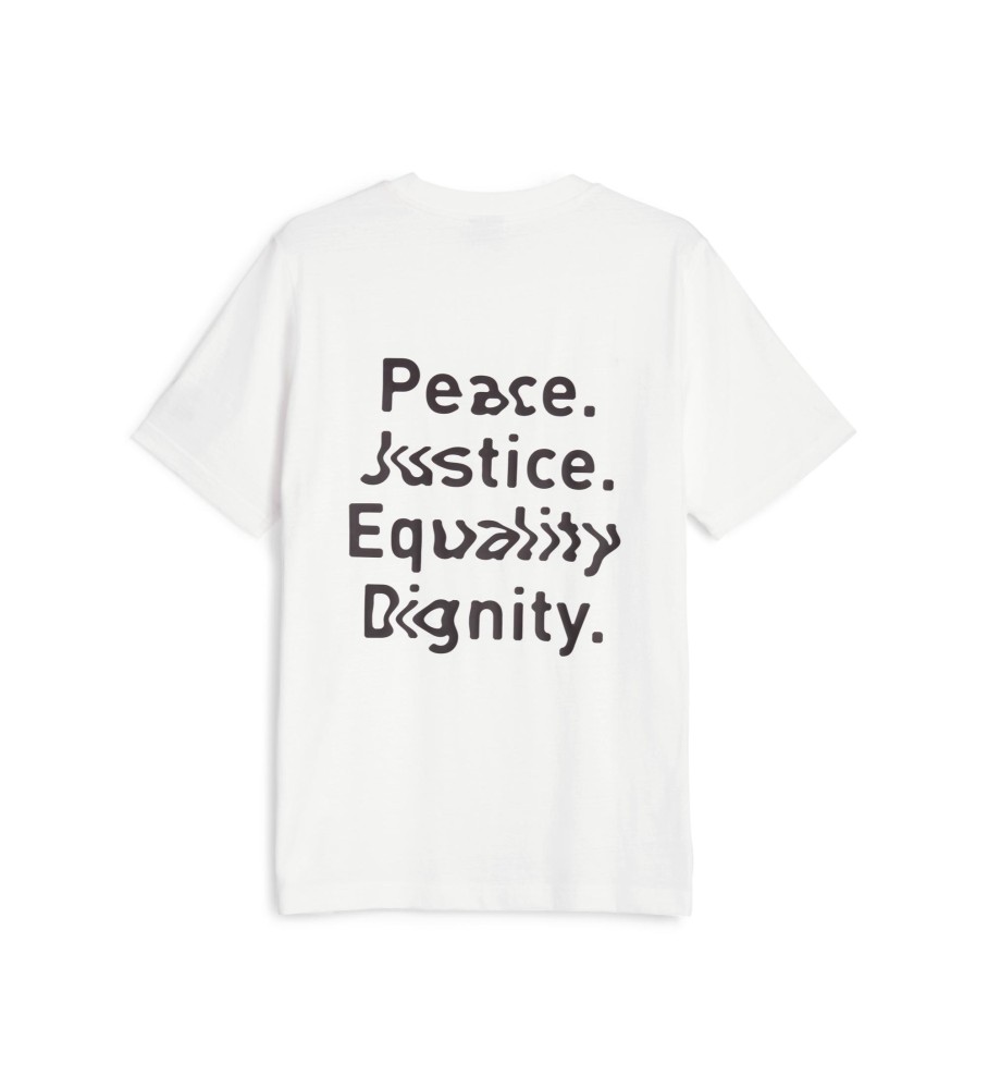 Camiseta Puma Unisex Classics Icons branca
