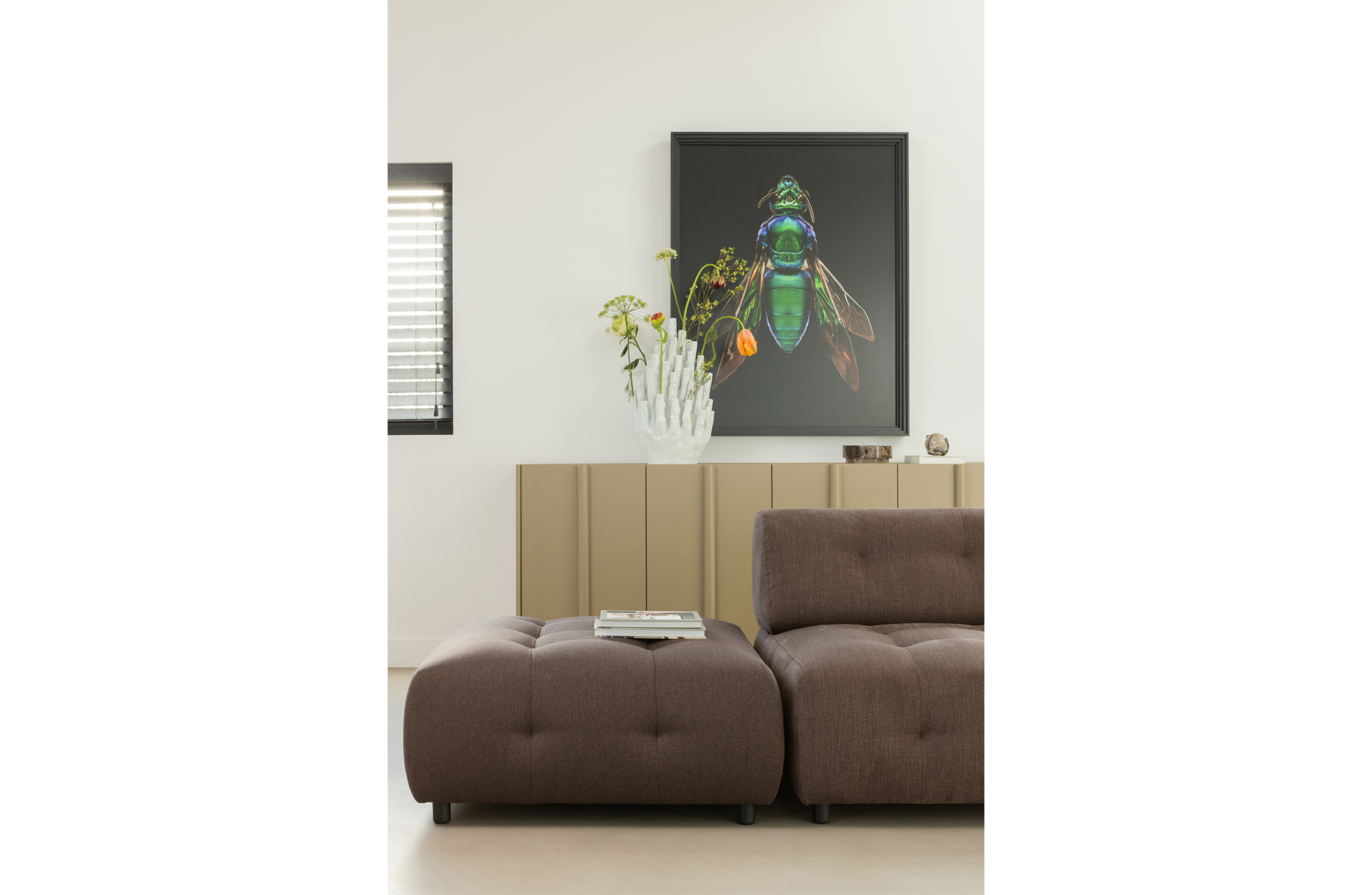 Hocker Louis platweef Louis hocker Platweef - Mauve