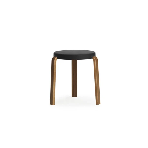 Normann Copenhagen  Tap skammel - sort/valnød