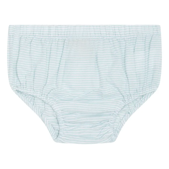 La Petite Collection Bloomer Rayé | Vert d'eau