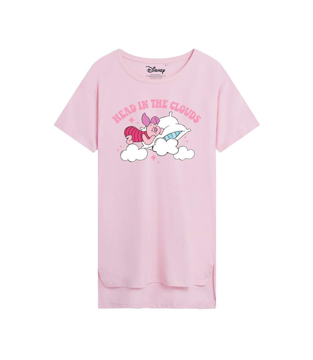 Winnie the Pooh - Chemise de nuit HEAD IN THE CLOUDS - Femme (Rose clair) - UTTV2590