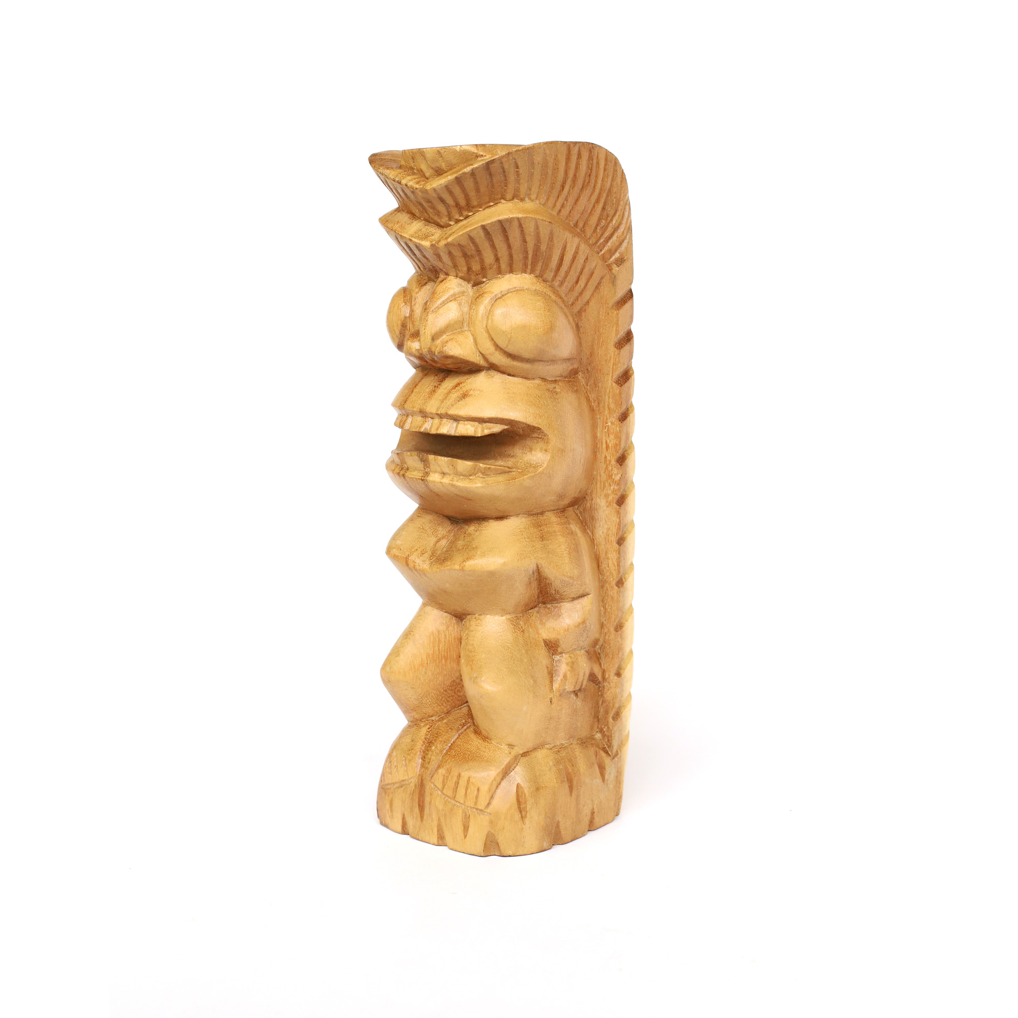 Primitif-Statue aus Suarholz, natur, H 20 cm, B 10 cm, L 9 cm von fischer's lagerhaus