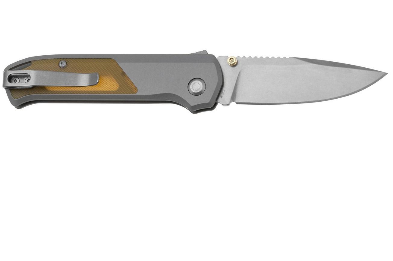 Flytanium Arcade Shark-Lock 1311 Stonewashed, Aluminum Gunmetal Ultem Inlays, zakmes