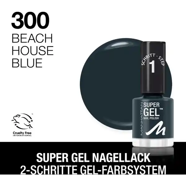 Super Gel Nagellack 300 Beach House Blue