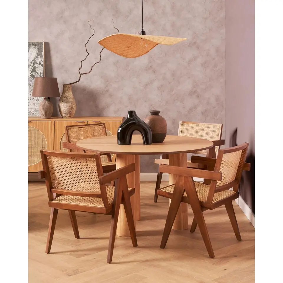 ORIN - Eettafel - Lichte houtkleur - MDF
