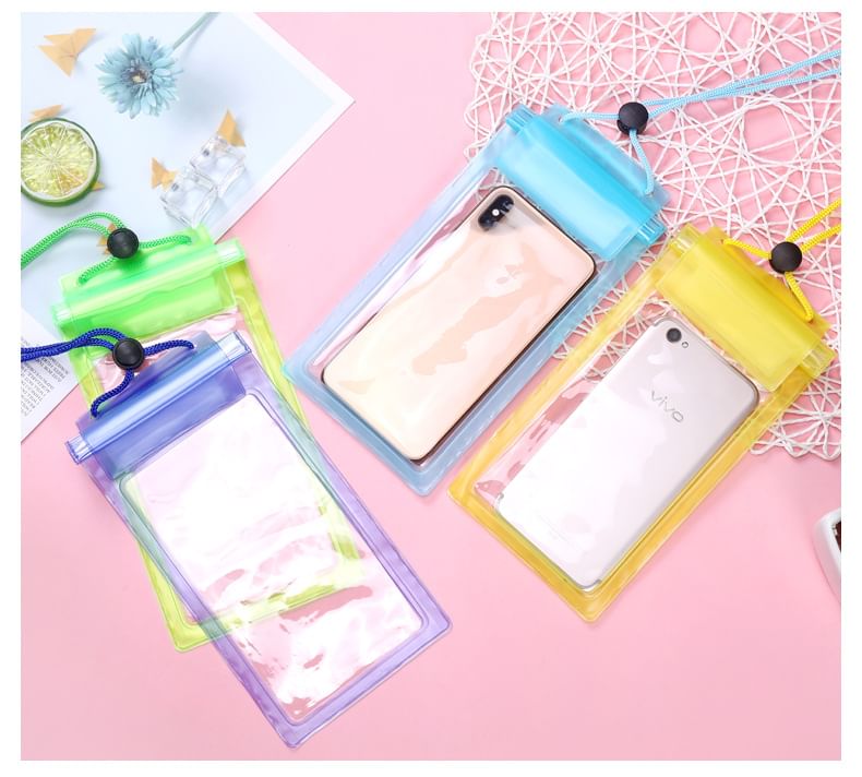 Eranso - Transparante waterdichte PVC-telefoonhoes