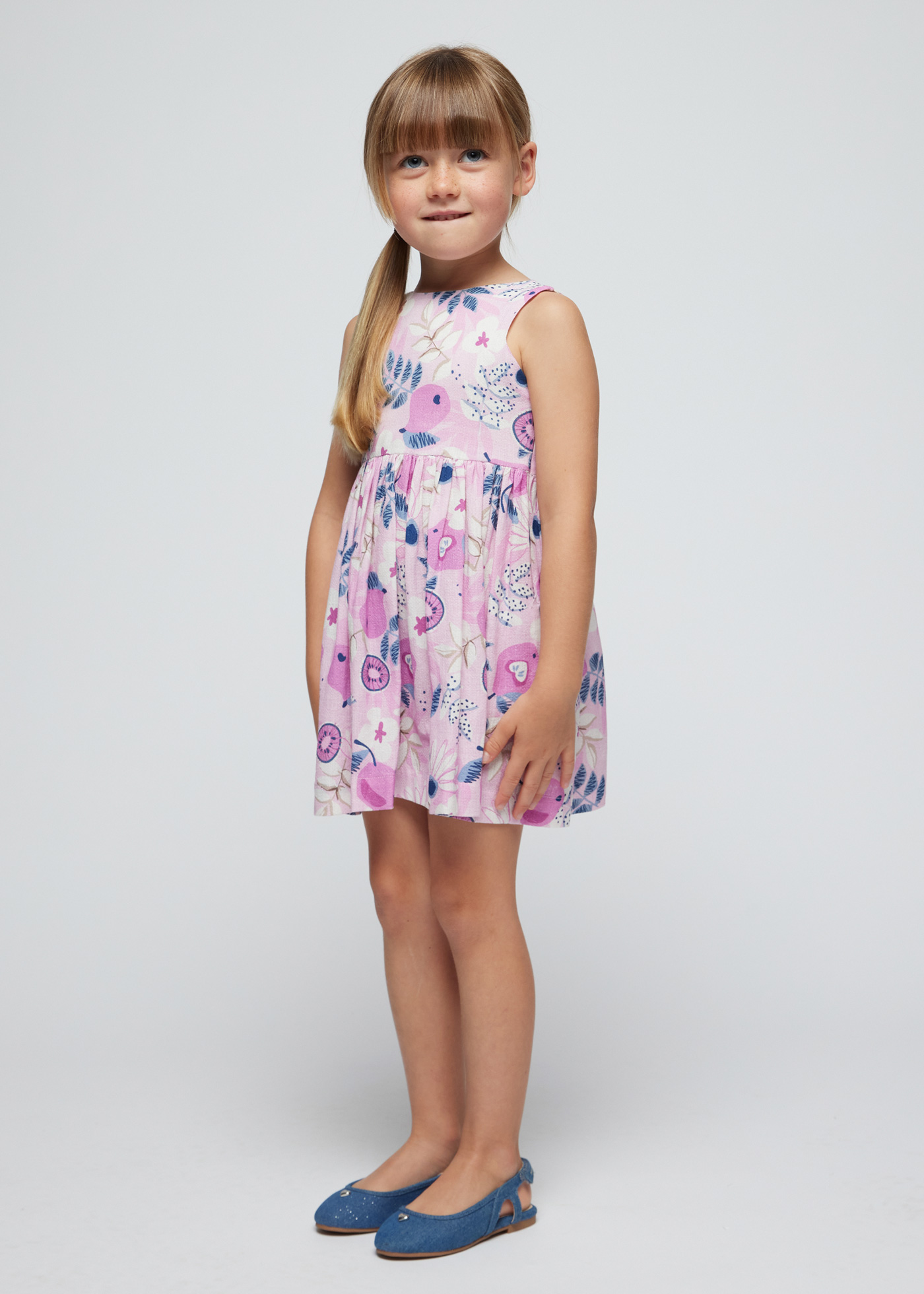 Vestido estampado para meninas