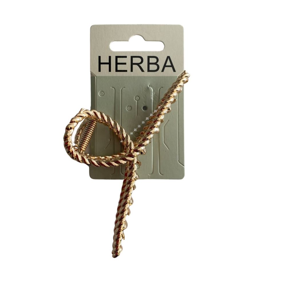 HERBA Klammer Loop<br>1 Stück, 11cm, Metall gold