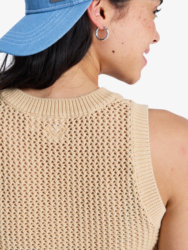 Sandy Shells Top en maille Beige Femme