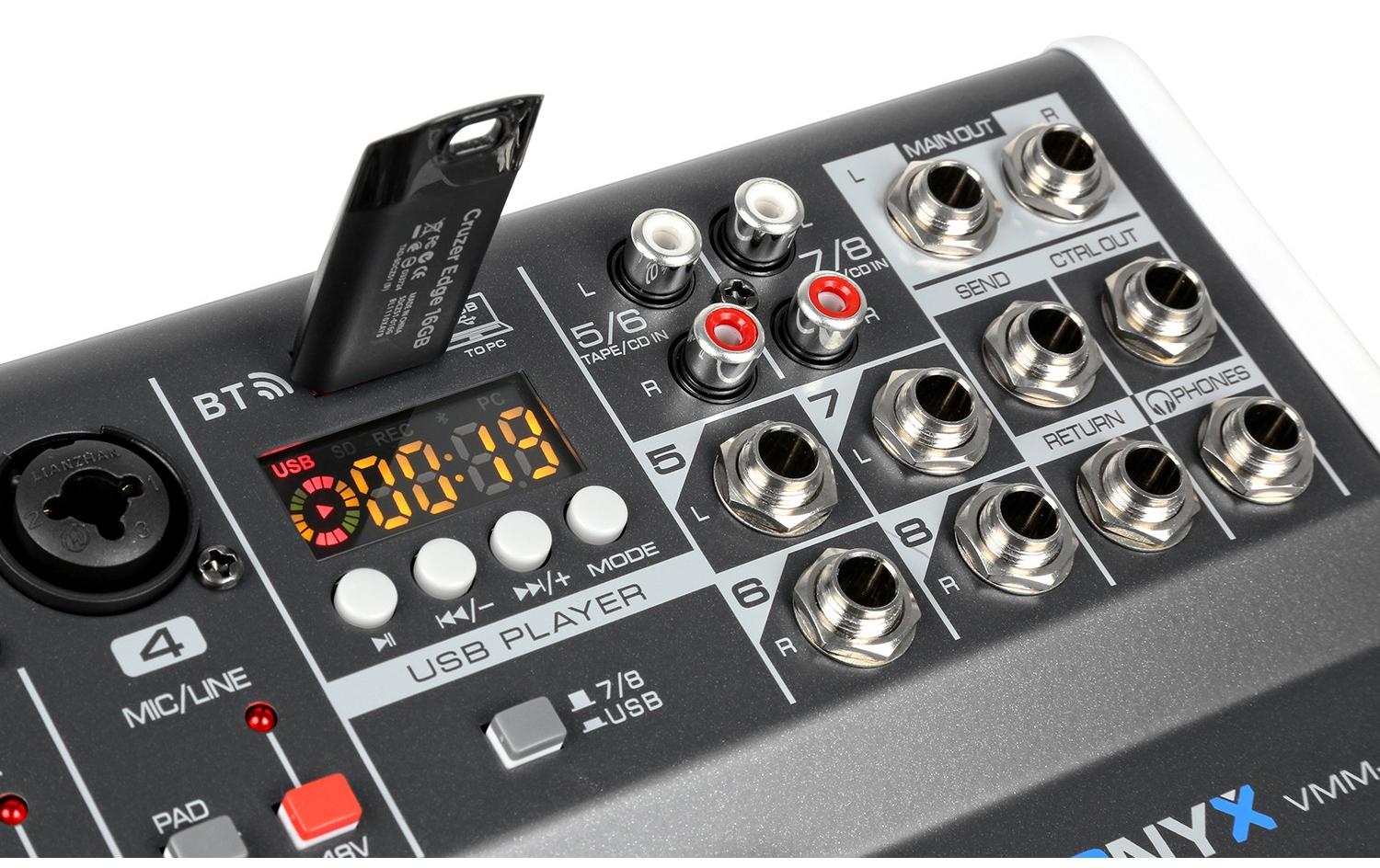 Mischpult VMM-K802<br>8-Kanal Mischpult mit DSP-Funktionen