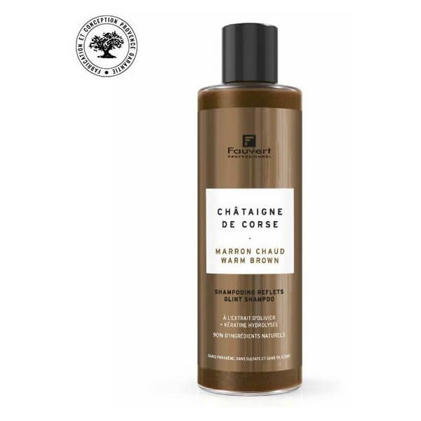 Shampooing pigmenté reflet marron chaud Châtaigne de Corse Fauvert Professionnel 250ML