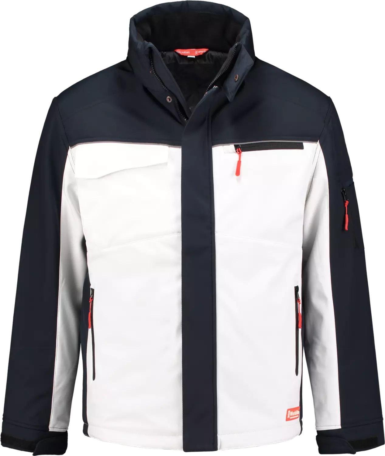 Workman Winter Softshell Jack White/Navy M