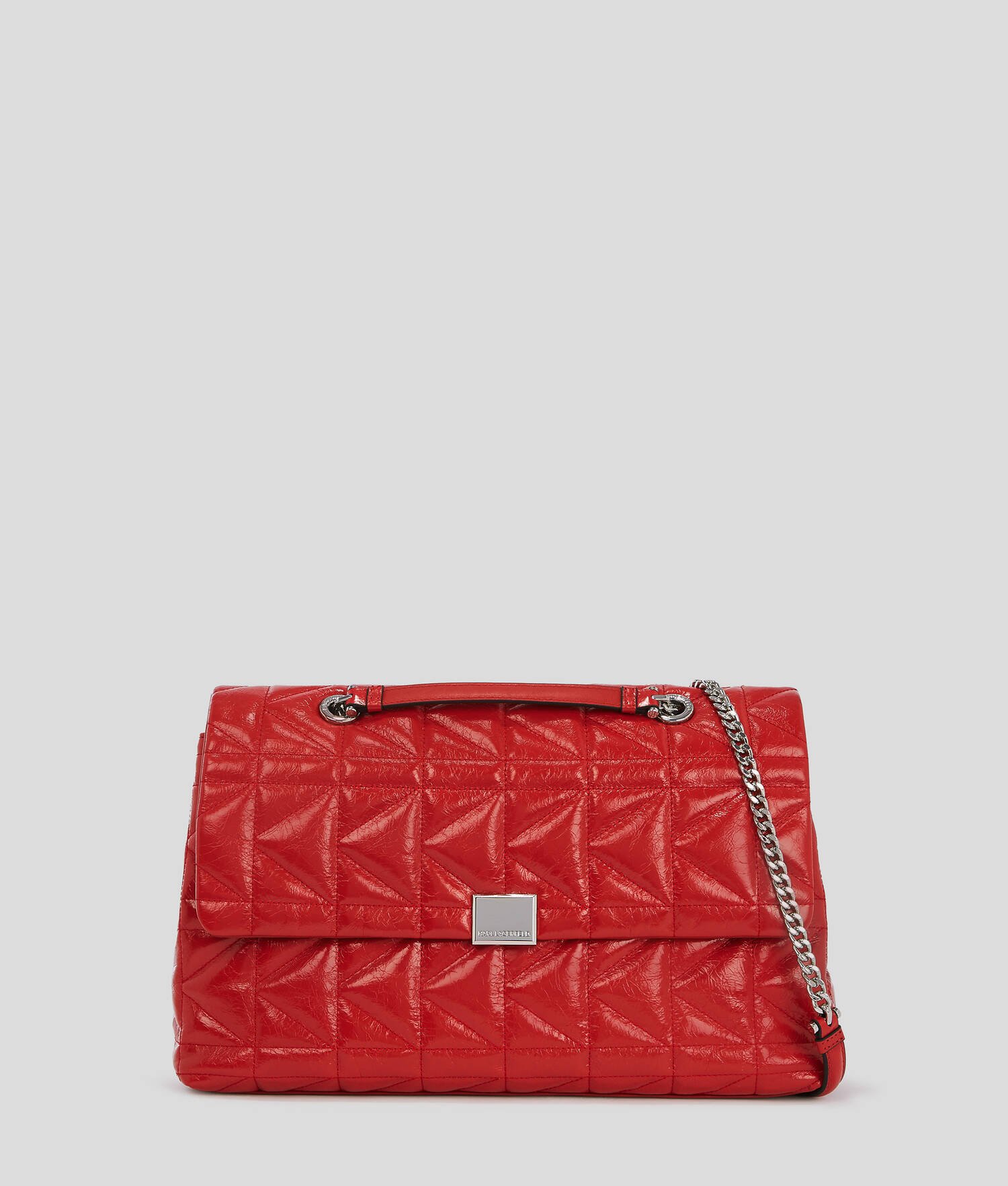 GRAND SAC PORTÉ ÉPAULE BRILLANT K/KUILT - Rouge Klassic