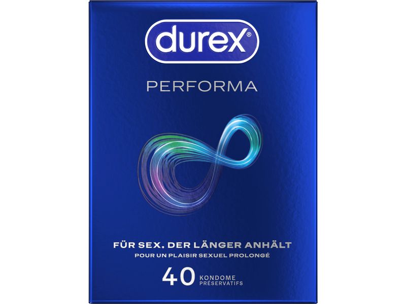 Durex Kondome Performa 40 Stück Hochwertige Präservative zur sicheren Verhütung