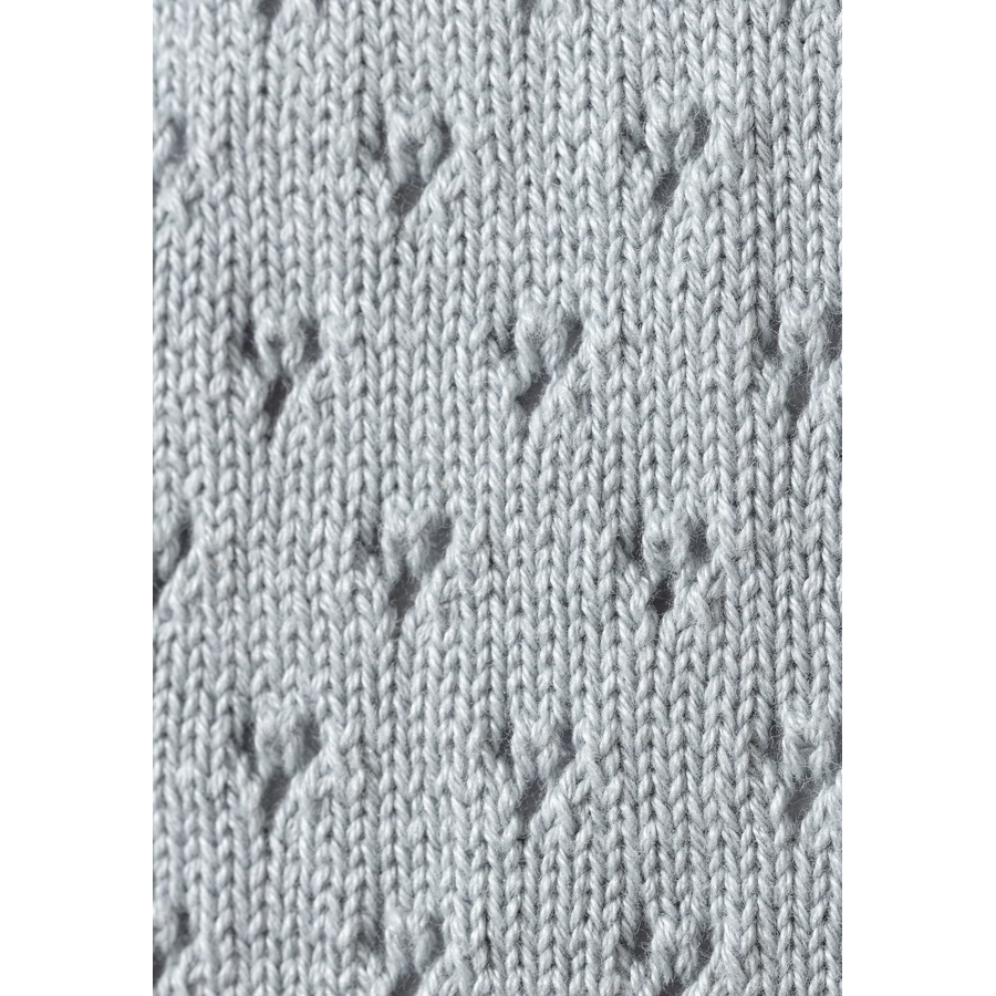 Sterntaler Baby Strickjacke Lochmuster graublau