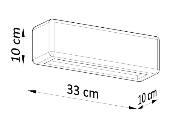 Sollux SUBANI Up & Down Applique en plâtre Blanc E27