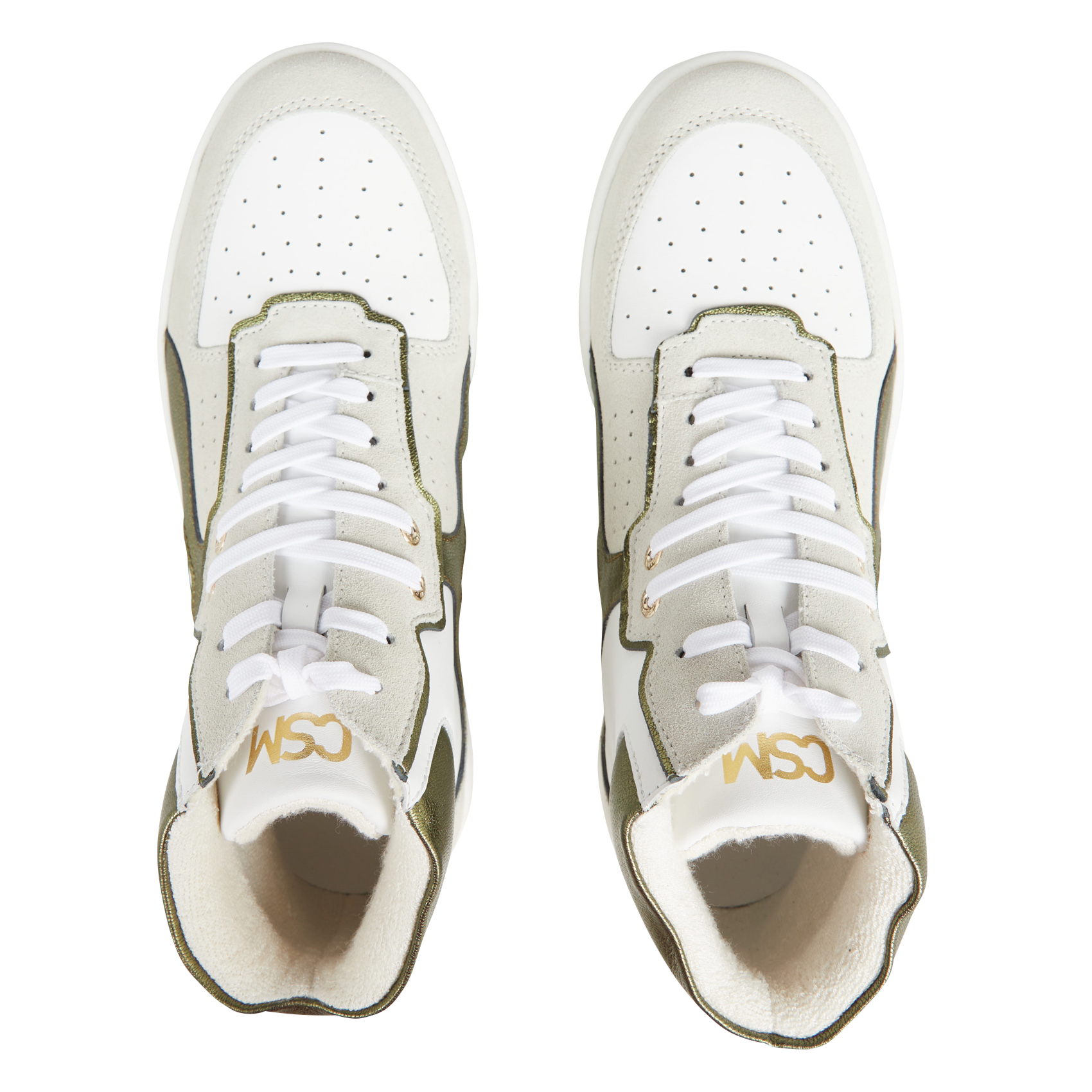 LEOPOLD - Baskets montantes en cuir| Vert