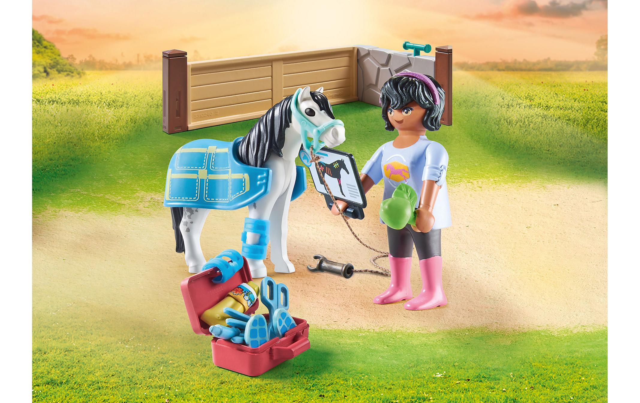 Horses of Waterfall Pferdetherapeutin 71497Liebevoll gestaltetes Pferde-Spielset