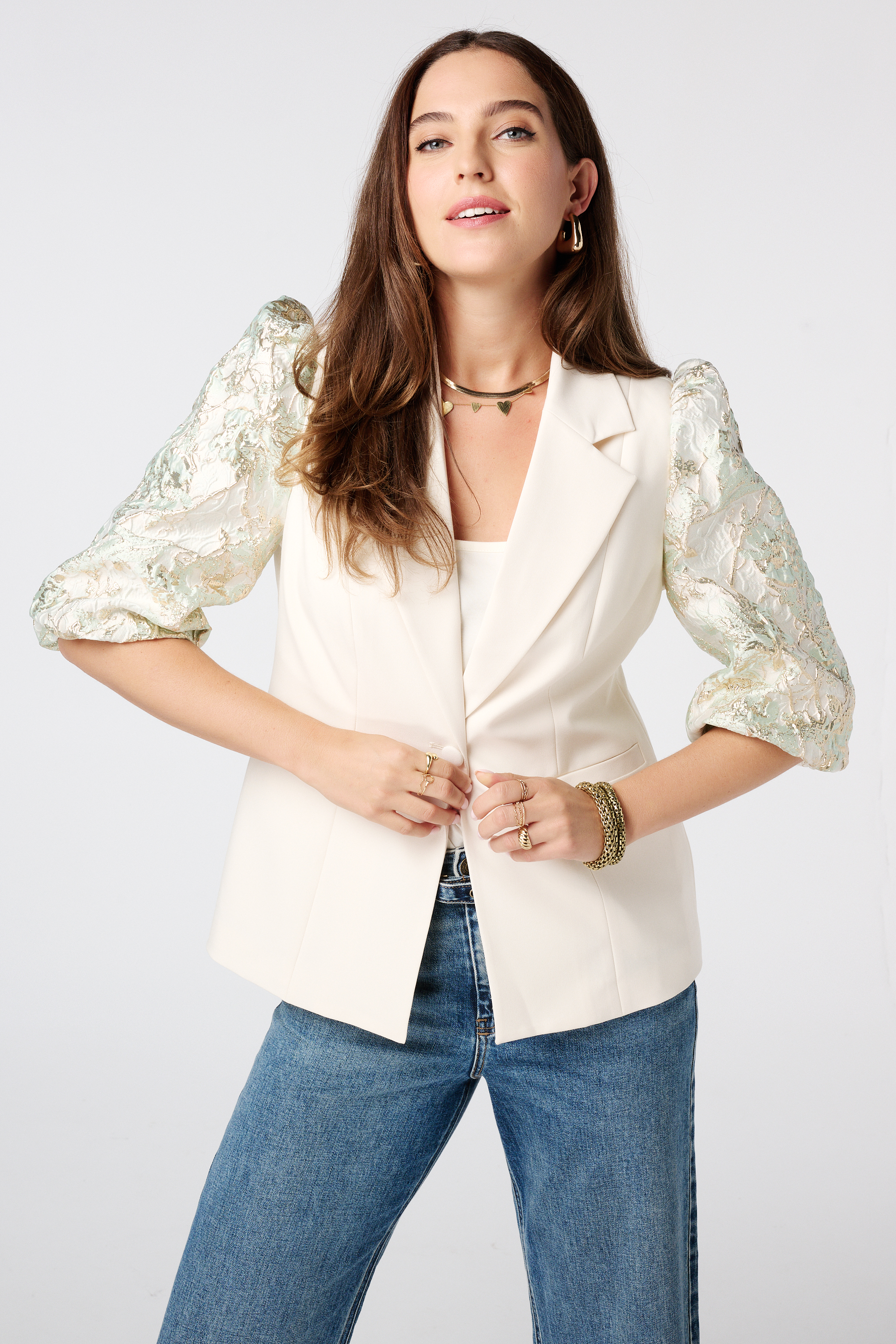 Blazer met korte mouwen met opdruk Kit