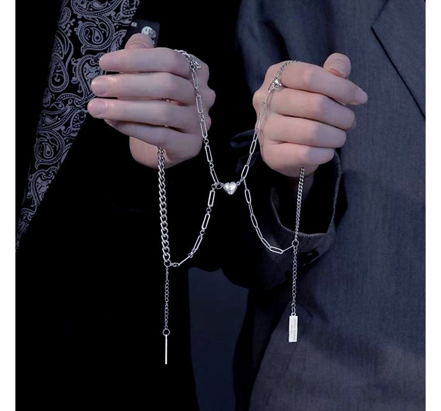 Malikasa - Koppel bijpassende magnetische hartvormige armband / set (verschillende ontwerpen)