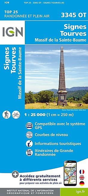 IGN - TOP25 3345OT SIGNES TOURVES 1 25 000