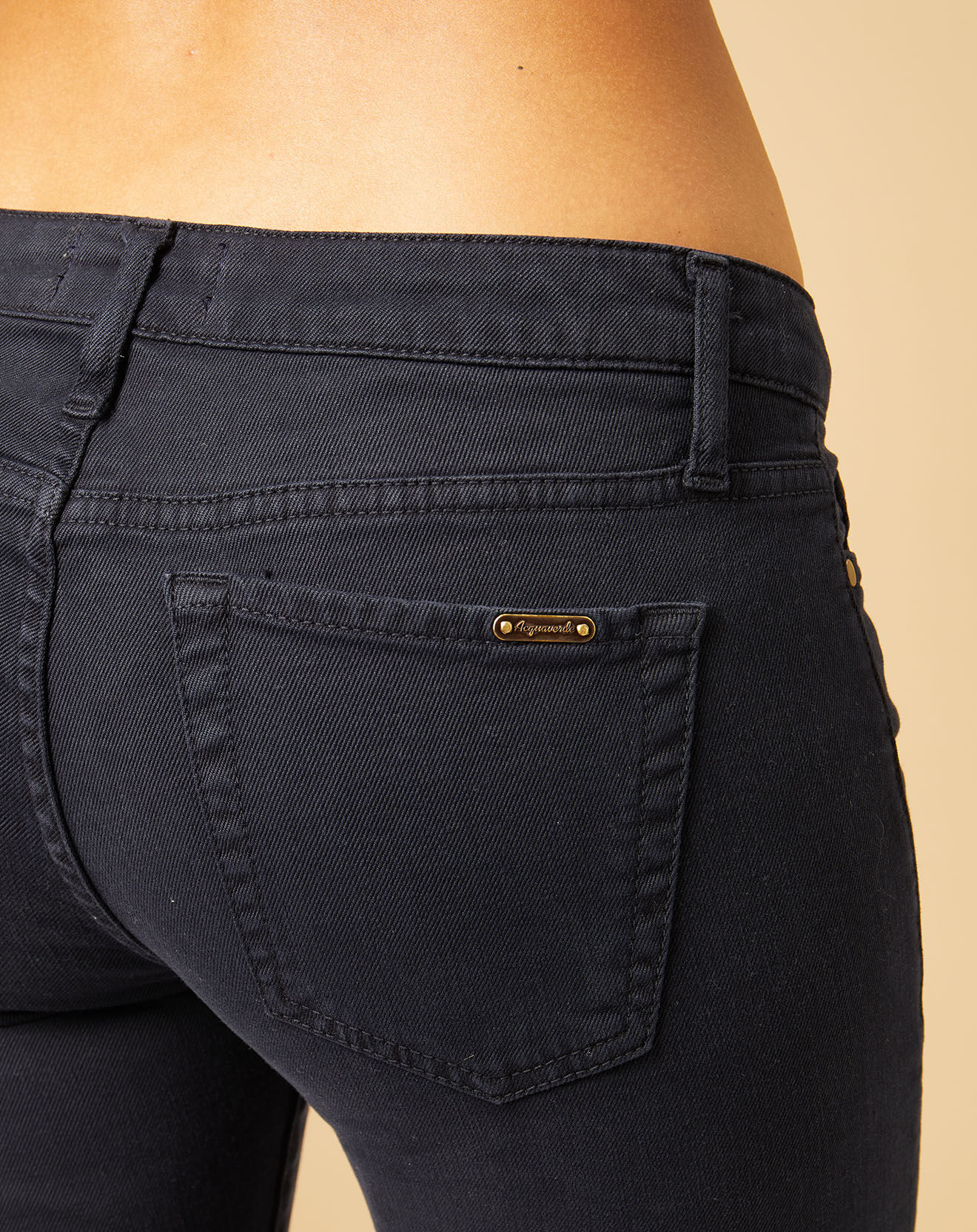 Acquaverde Jean slim 7/8 Scarlett bleu marine
