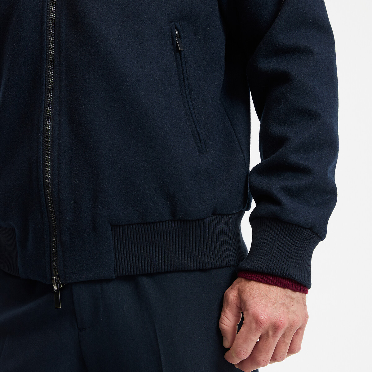 COLEÇÕES LA REDOUTE<br>Jaqueta bomber de lã