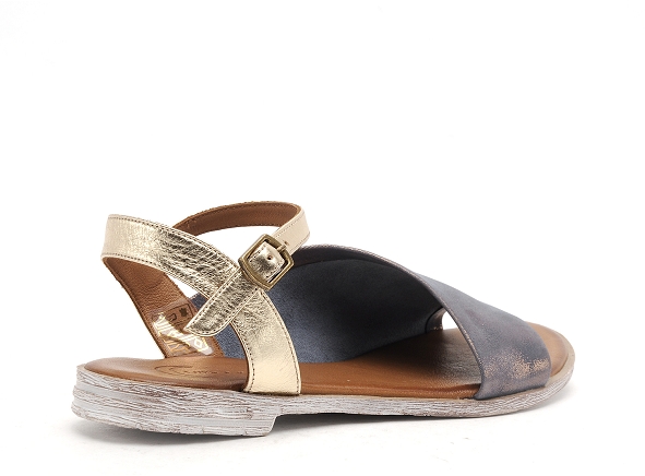 Lune et l autre nu pieds plats femme sandra bleu