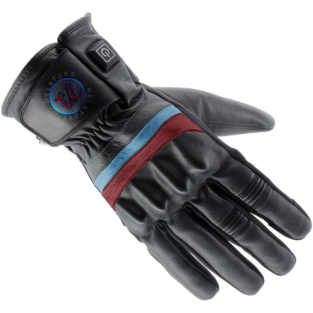 Helstons - Gants chauffants Bora Heating Noir / Rouge / Bleu