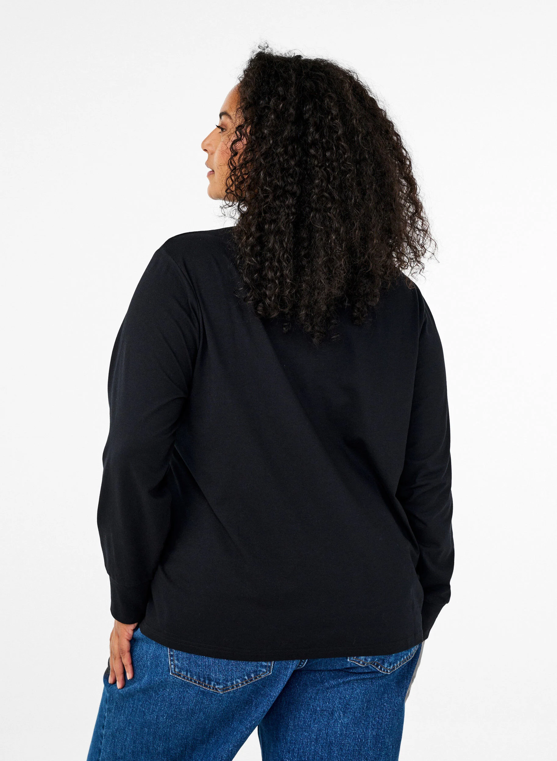Langærmet poloshirt
