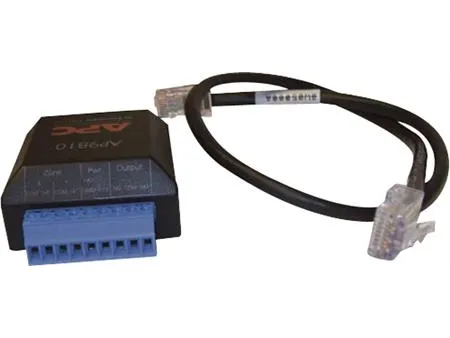 APC Dry Contact I/O Accessory - Netværksadaptersæt - sort - for P/N: SMX1500RM2UCNC, SMX750C, SRTL10KRM4UT, SRTL2K2RM1UWNC, SRTL3KRM1UC, SRTL8KRM4UT
